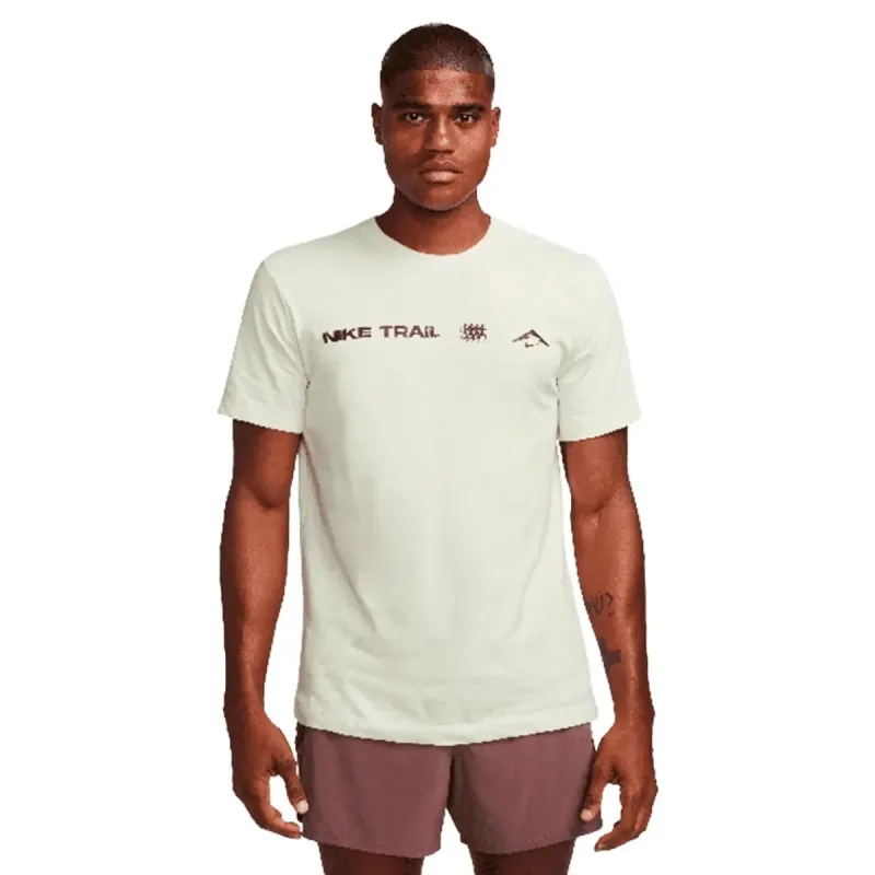 Mens Nike Dri-FIT Trail Shirt - Light Bone sold by Pace Athletic