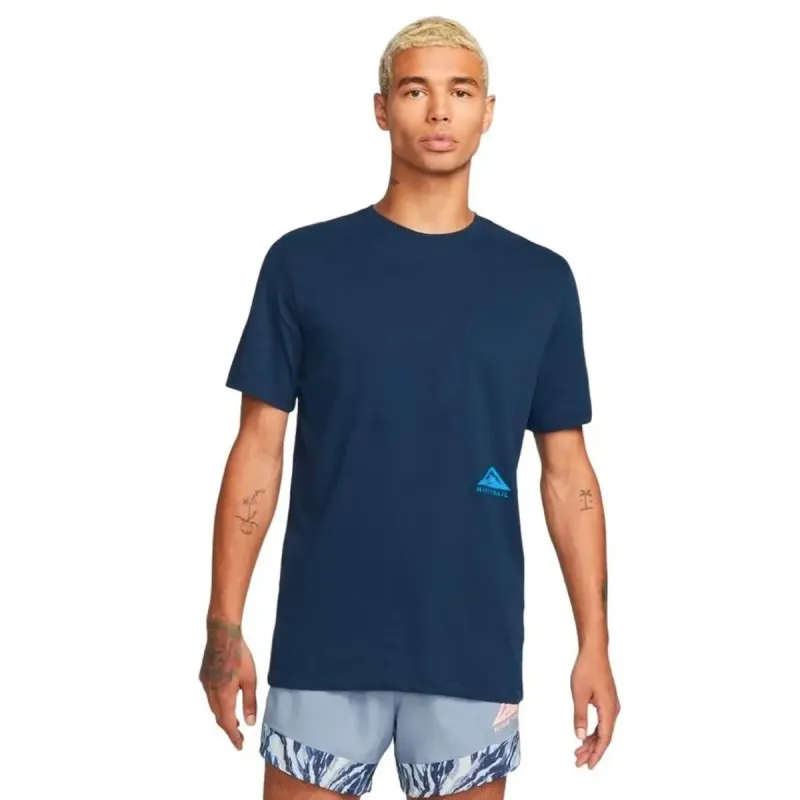 Nike Dri-FIT Trail Running T-Shirt - Midnight Navy sold by Pace Athletic