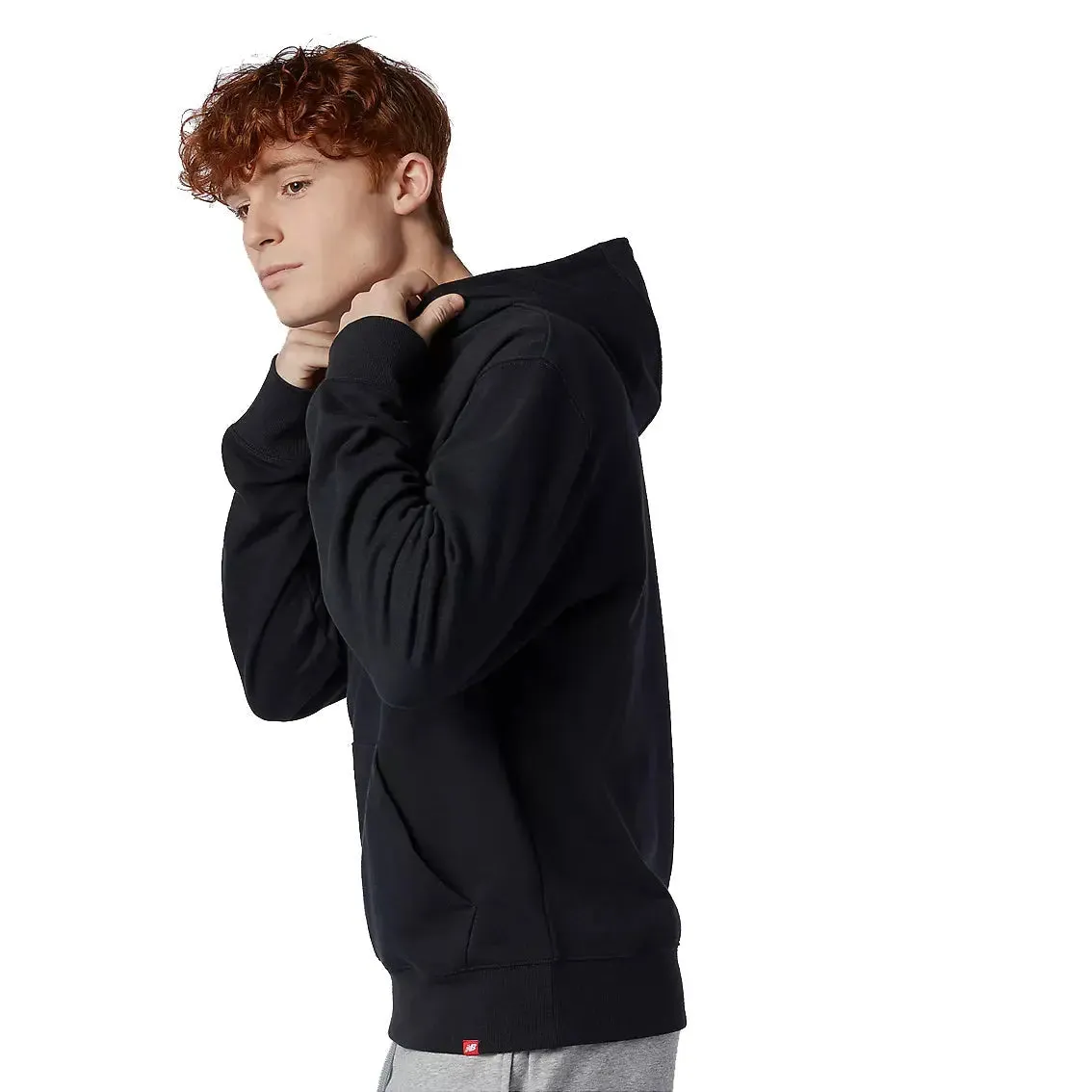 Unisex New Balance Essential Embroidered Hoodie - Black sold by Pace Athletic product image thumbnail 2