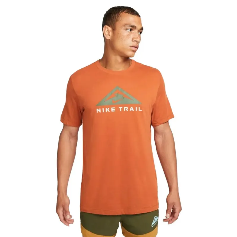 Mens Nike Dri-FIT Trail Shirt - Orange sold by Pace Athletic