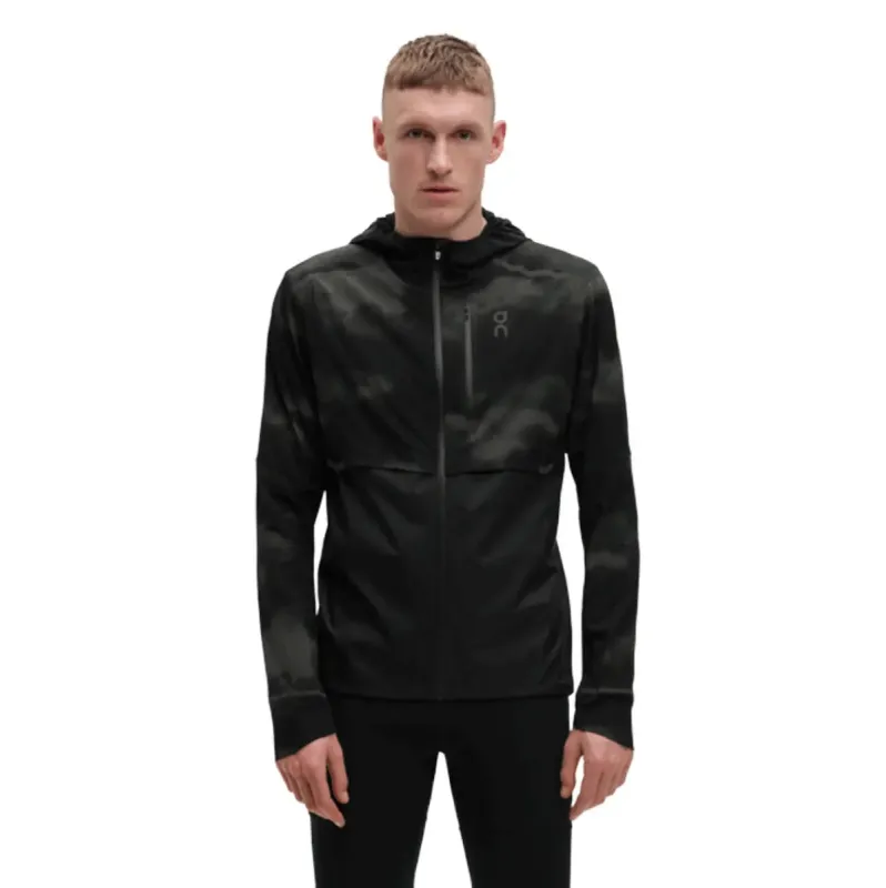 Mens On Running Weather Jacket Lumos - Black sold by Pace Athletic