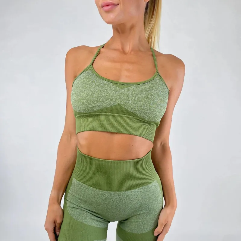Power Sports Bra - Olive Green sold by Panini Sport