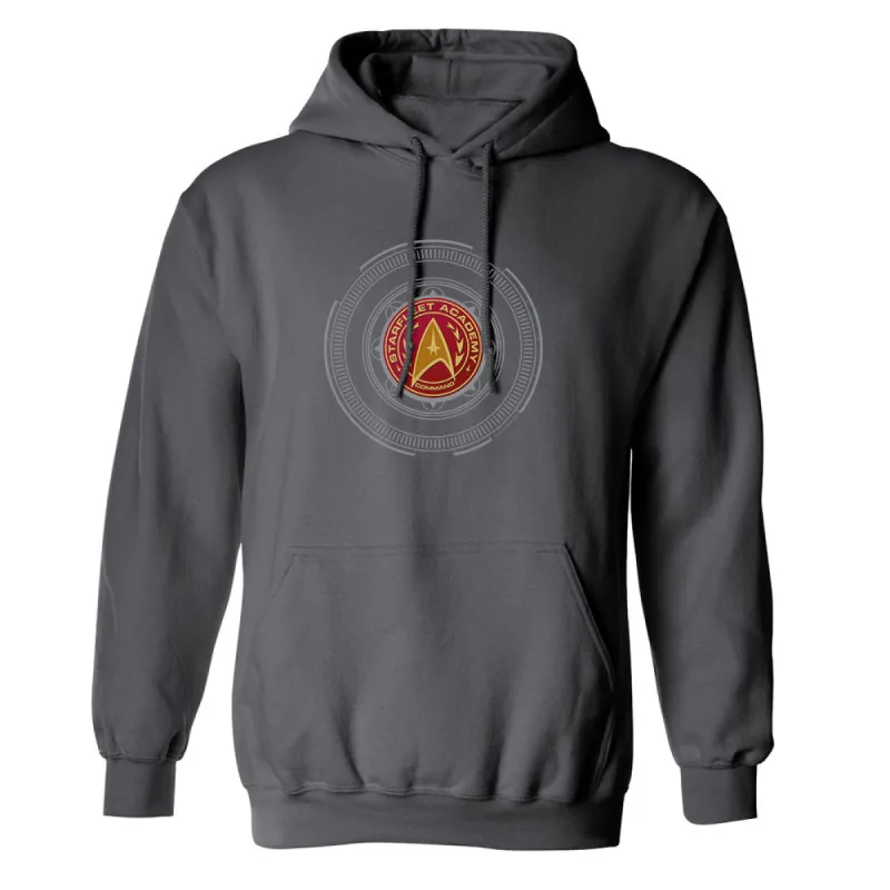 Star Trek Starfleet Academy Command Badge Fleece Hooded Sweatshirt sold by Paramount Shop