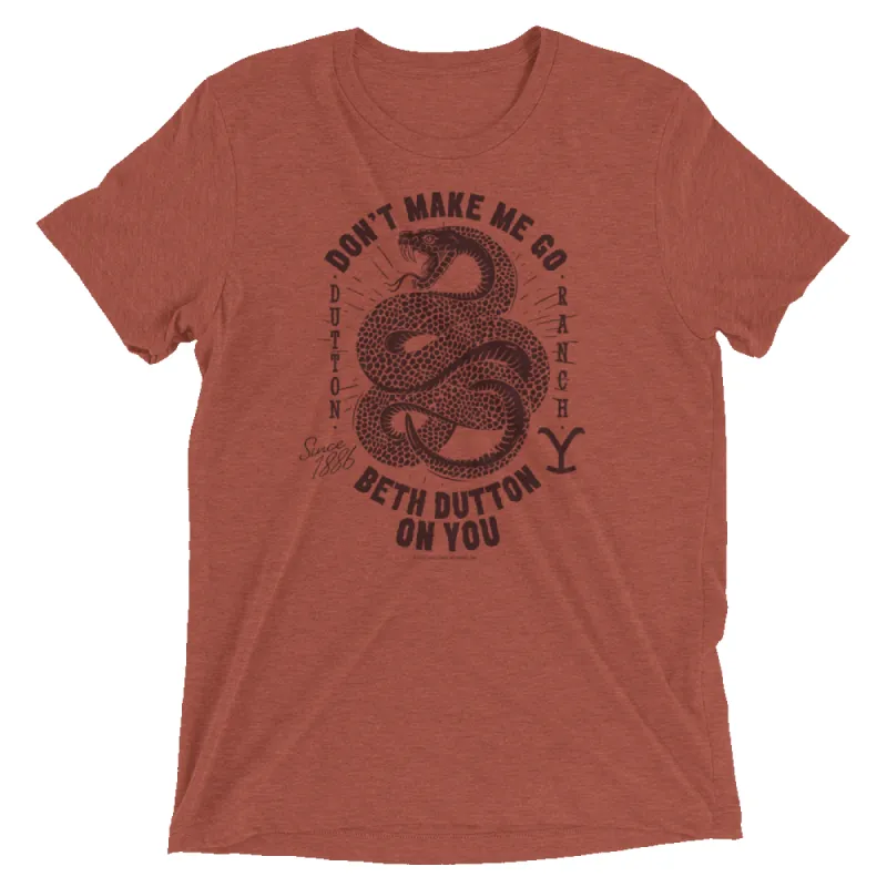 Yellowstone Snake Beth Dutton On You Unisex Tri-Blend T-Shirt sold by Paramount Shop
