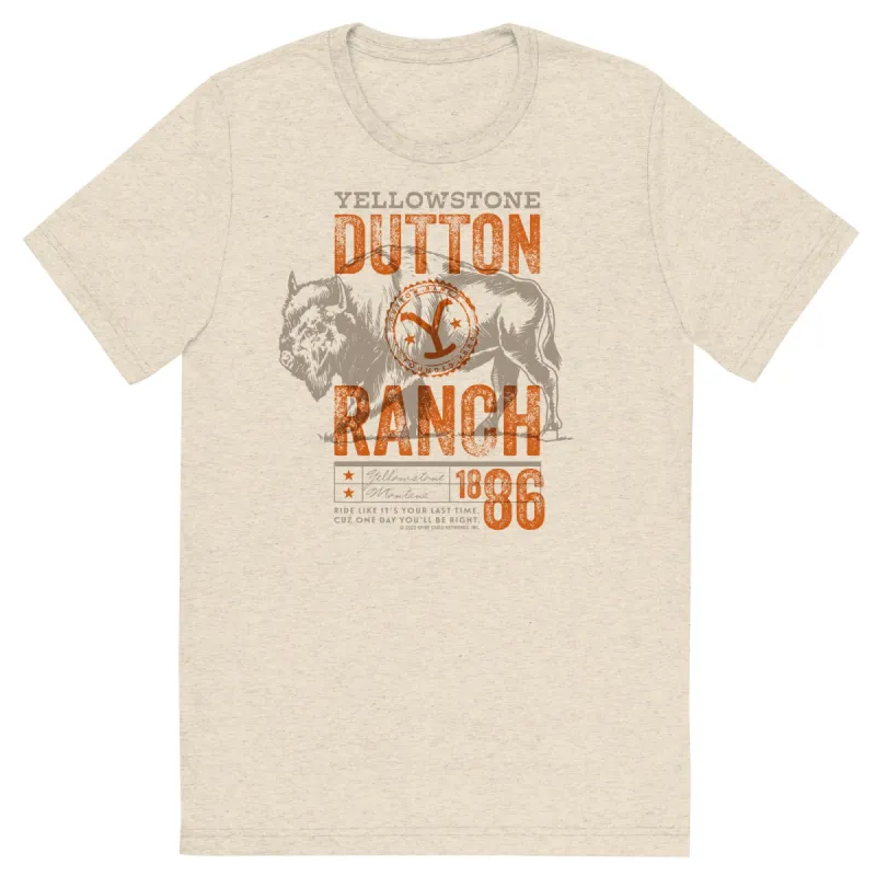 Yellowstone Ride Like It's Your Last Adult Tri-Blend T-Shirt sold by Paramount Shop