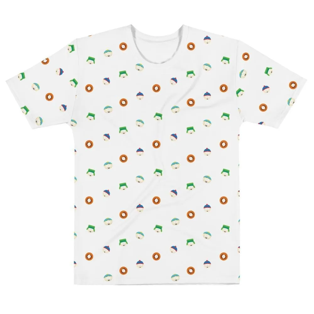 South Park Character Faces Adult All-Over Print T-Shirt sold by Paramount Shop