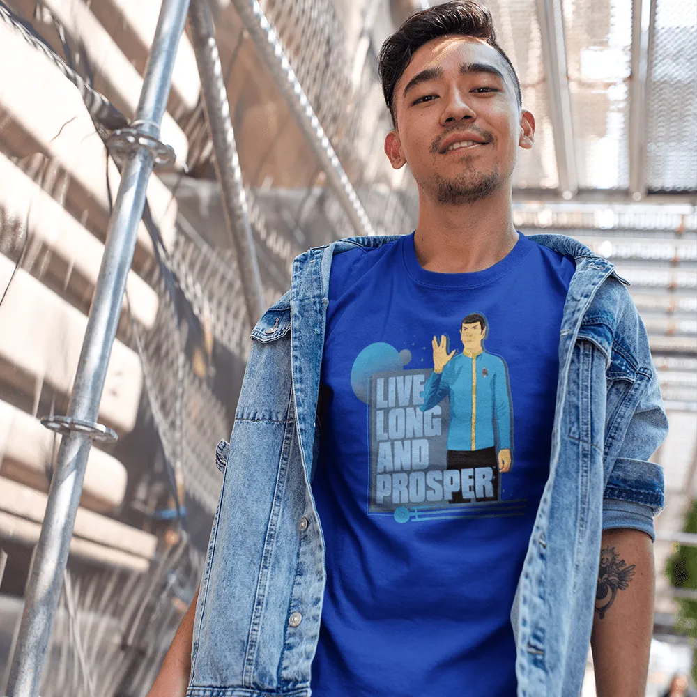 Star Trek: The Original Series Spock Live Long and Prosper Adult Short Sleeve T-Shirt sold by Paramount Shop