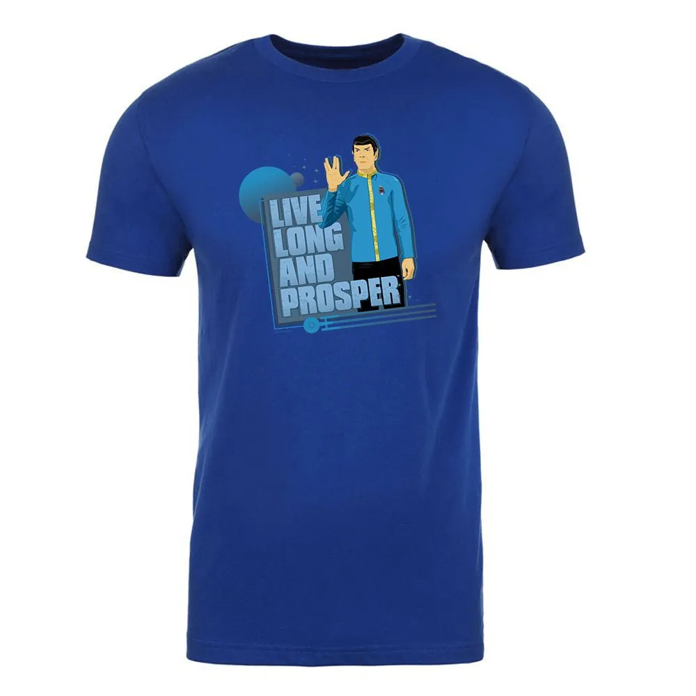 Star Trek: The Original Series Spock Live Long and Prosper Adult Short Sleeve T-Shirt sold by Paramount Shop product image thumbnail 3