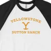 Yellowstone Dutton Ranch Unisex 3/4 Sleeve Raglan Shirt sold by Paramount Shop