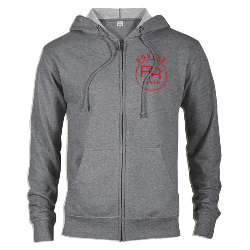 Twin Peaks Double R Diner Lightweight Zip Up Hooded Sweatshirt sold by Paramount Shop