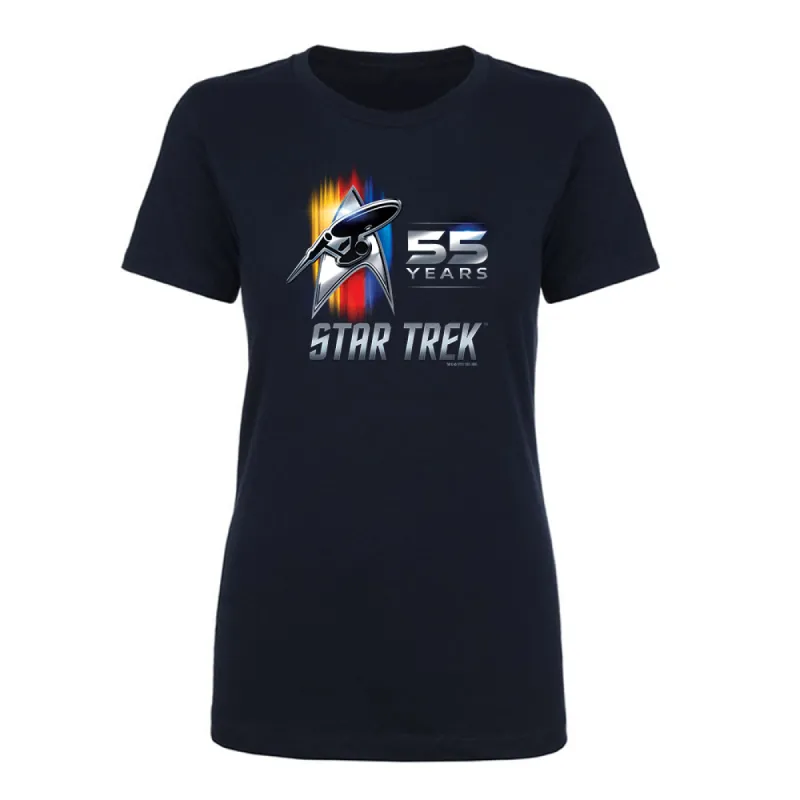 Star Trek 55th Anniversary Women's Short Sleeve T-Shirt sold by Paramount Shop