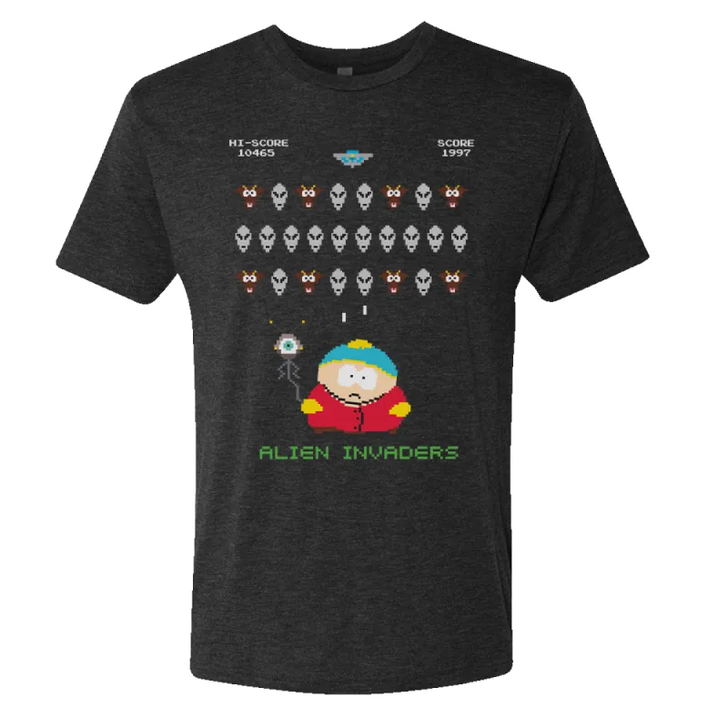 South Park Alien Invaders Men's Tri-Blend T-Shirt sold by Paramount Shop