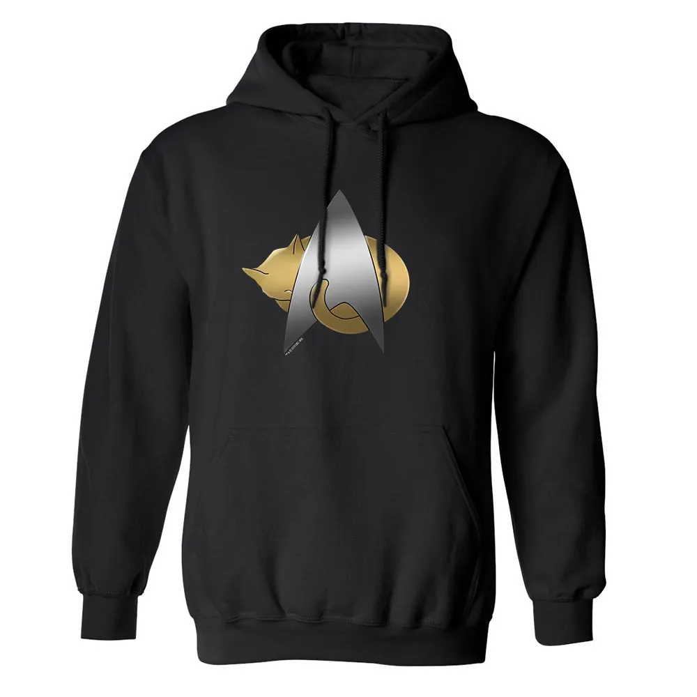 Star Trek: The Next Generation Kitty Cat Logo Fleece Hooded Sweatshirt sold by Paramount Shop