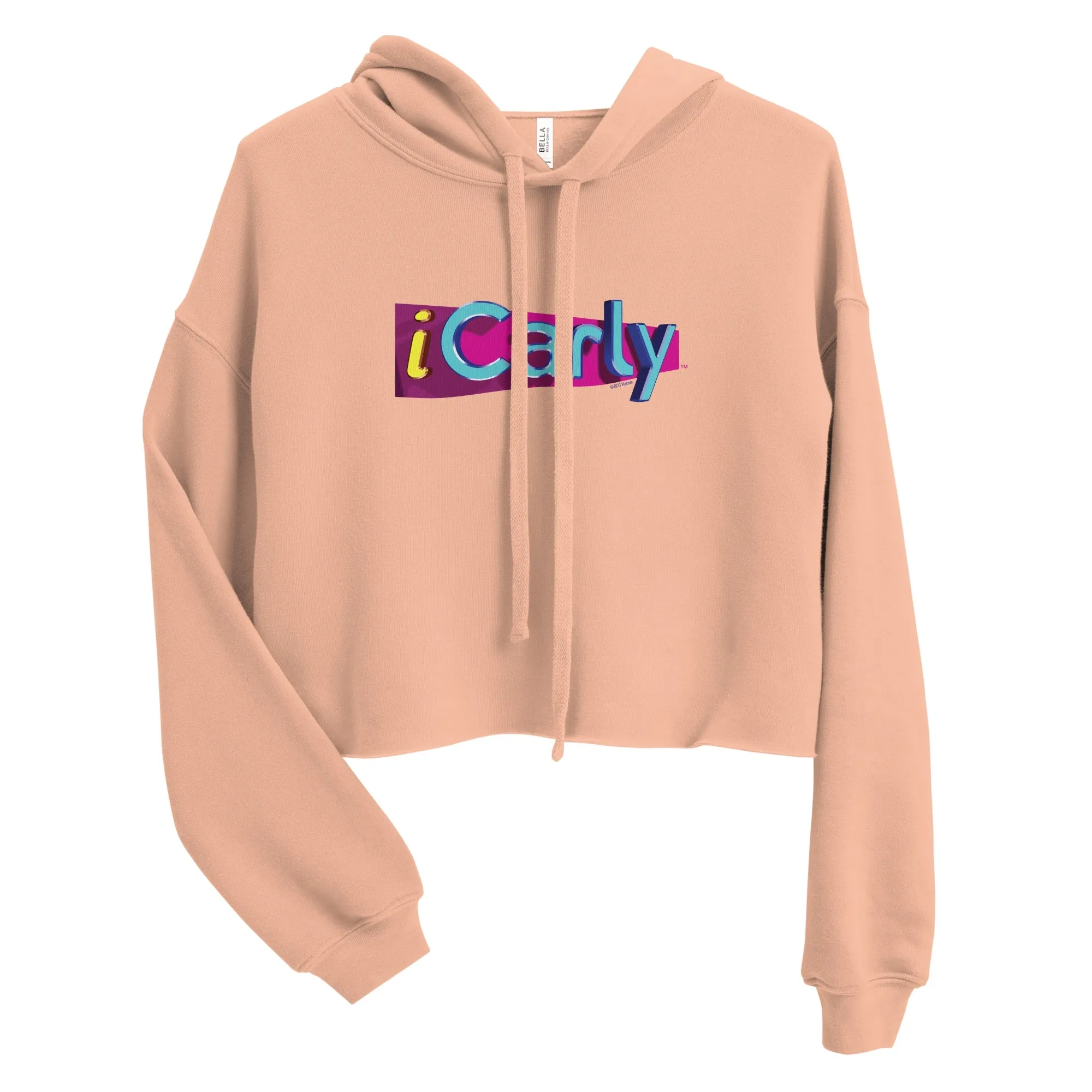 iCarly Logo Women's Fleece Crop Hooded Sweatshirt sold by Paramount Shop