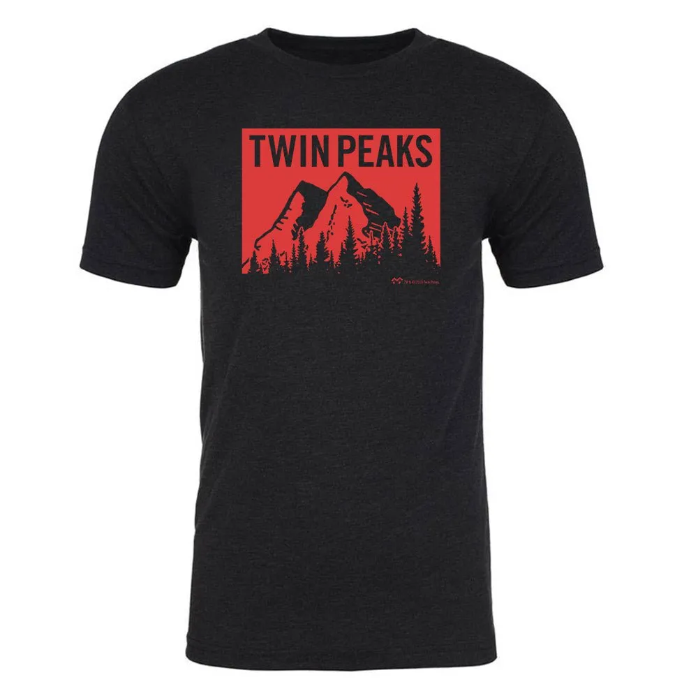 Twin Peaks Red Mountain Men's Tri-Blend T-Shirt sold by Paramount Shop