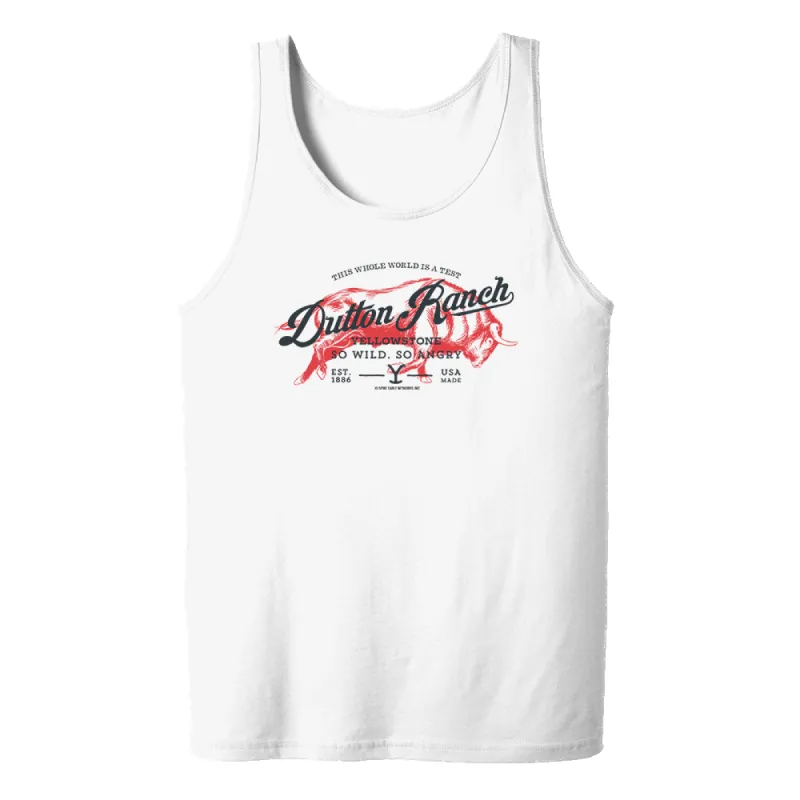 Yellowstone Dutton Ranch So Wild So Angry Adult Tank Top sold by Paramount Shop