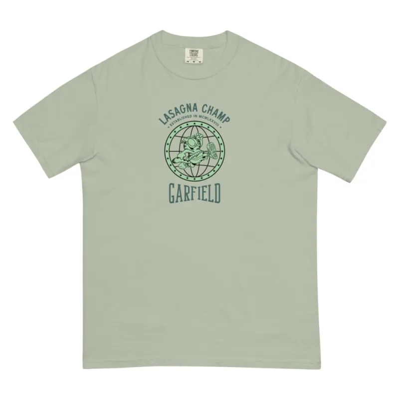 Garfield Lasagna Champ Unisex T-Shirt sold by Paramount Shop