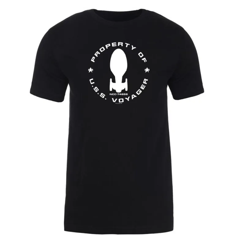 Star Trek: Voyager Property Of U.S.S. Voyager Adult Short Sleeve T-Shirt sold by Paramount Shop