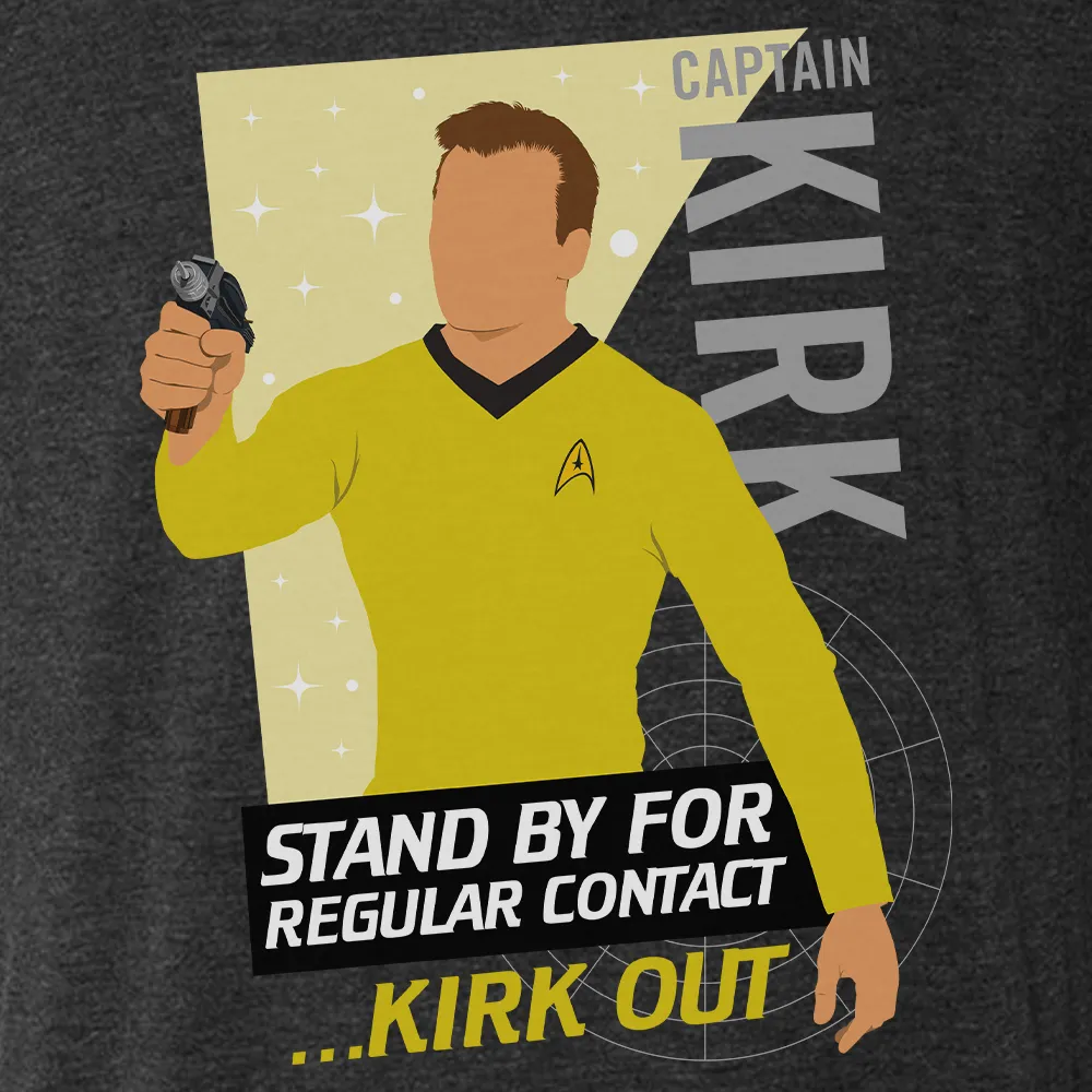 Star Trek: The Original Series Kirk Men's Tri-Blend T-Shirt sold by Paramount Shop product image thumbnail 2