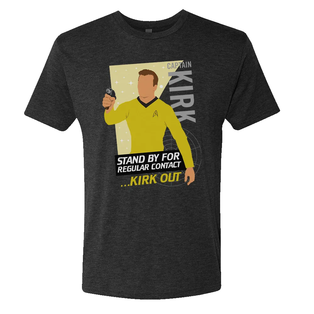 Star Trek: The Original Series Kirk Men's Tri-Blend T-Shirt sold by Paramount Shop