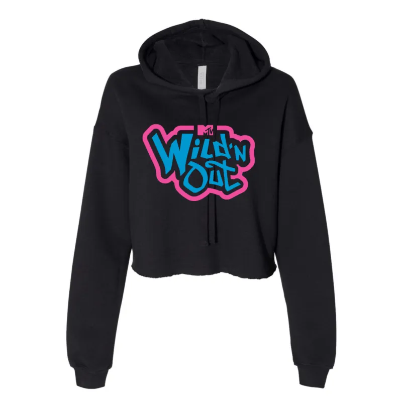 Wild 'N Out Neon Old School Women's Crop Fleece Hoodie sold by Paramount Shop
