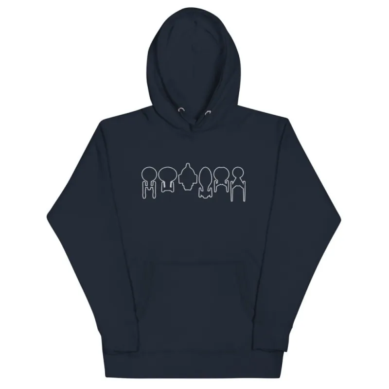 Star Trek Ships Outline Embroidered Hoodie sold by Paramount Shop