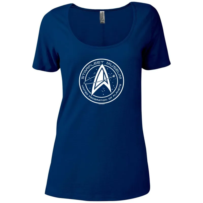 Star Trek Starfleet Museum Women's Relaxed Scoop Neck T-Shirt sold by Paramount Shop