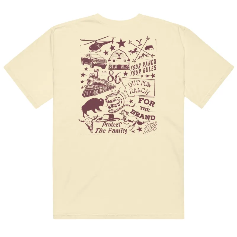 Yellowstone Mashup Comfort Colors T-Shirt sold by Paramount Shop