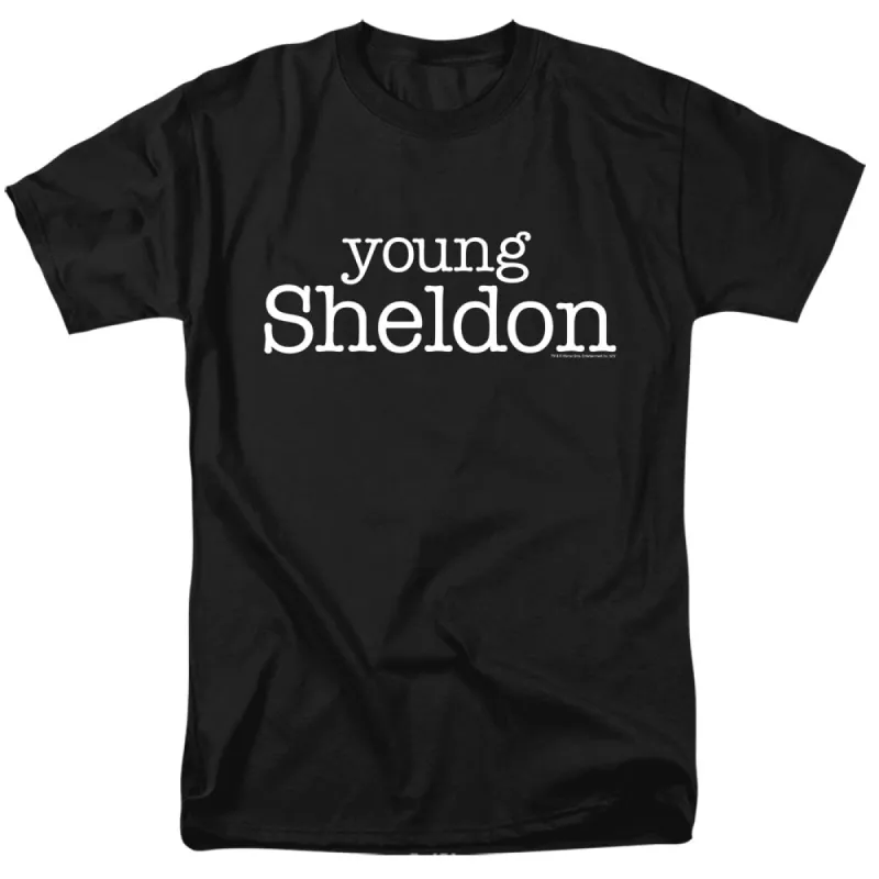 Young Sheldon Logo Adult Short Sleeve T-Shirt sold by Paramount Shop