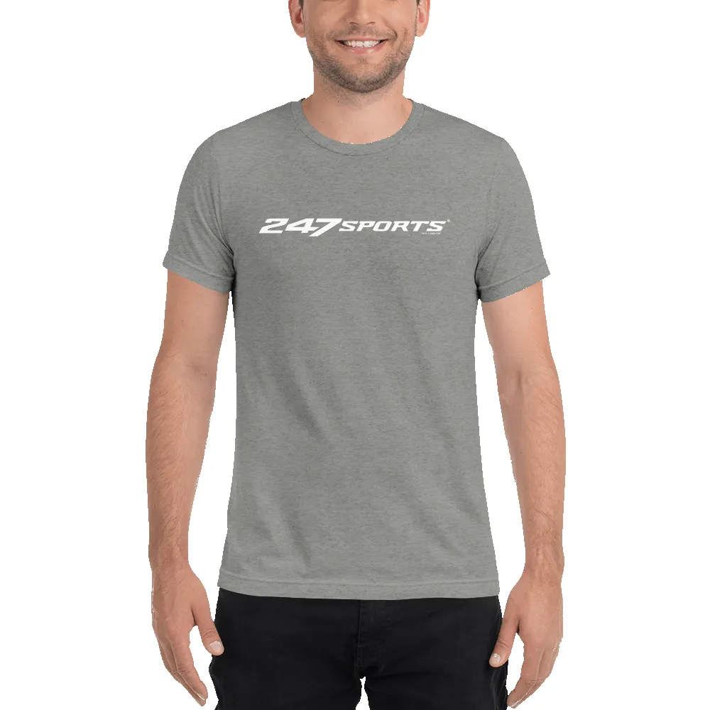247 Sports White Logo Unisex Tri-Blend T-Shirt sold by Paramount Shop product image thumbnail 3