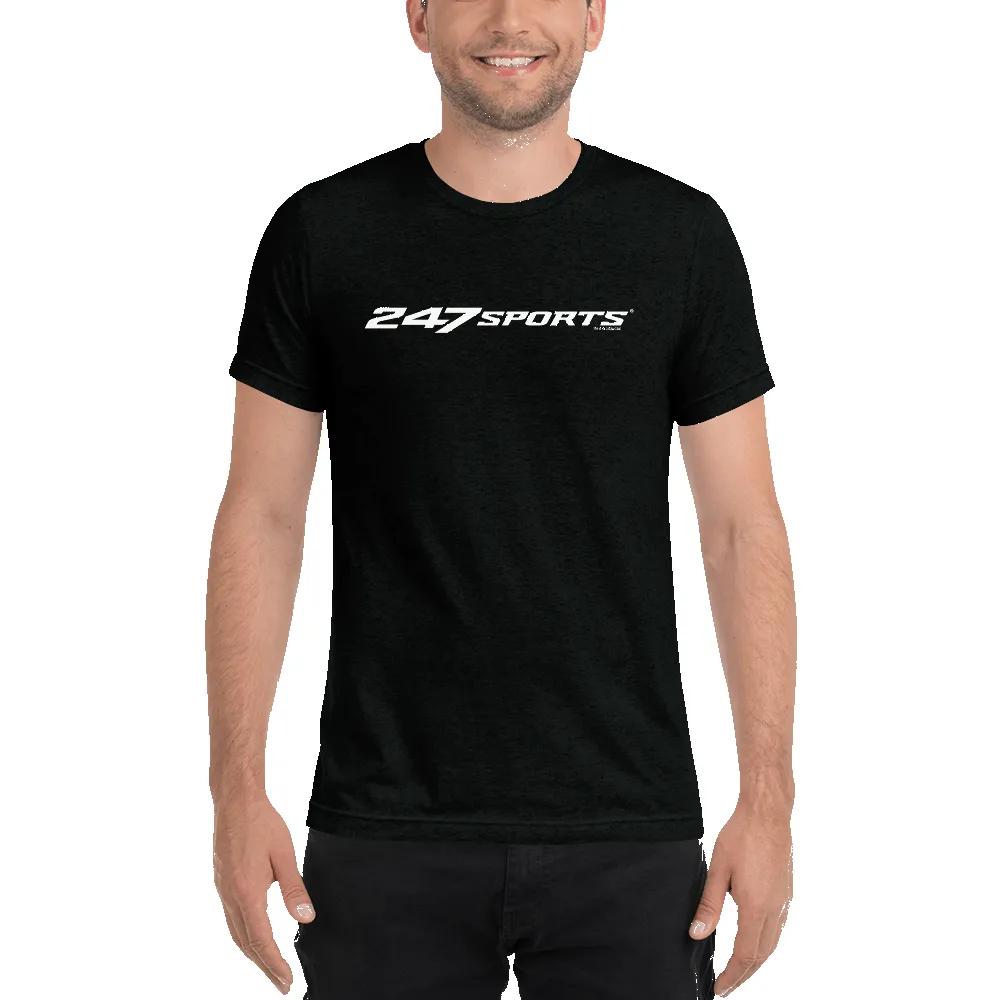 247 Sports White Logo Unisex Tri-Blend T-Shirt sold by Paramount Shop
