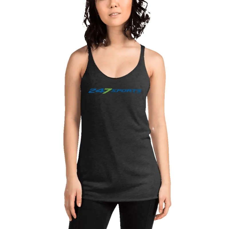 247 Sports Logo Women's Tri-Blend Racerback Tank Top sold by Paramount Shop