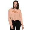 Laguna Beach Logo Women's Fleece Crop Hooded Sweatshirt sold by Paramount Shop