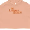 Laguna Beach Logo Women's Fleece Crop Hooded Sweatshirt sold by Paramount Shop