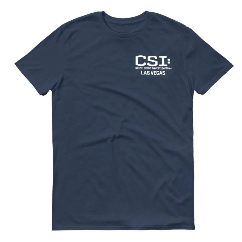 CSI: Crime Scene Investigation Left Chest Logo Adult Short Sleeve T-Shirt sold by Paramount Shop