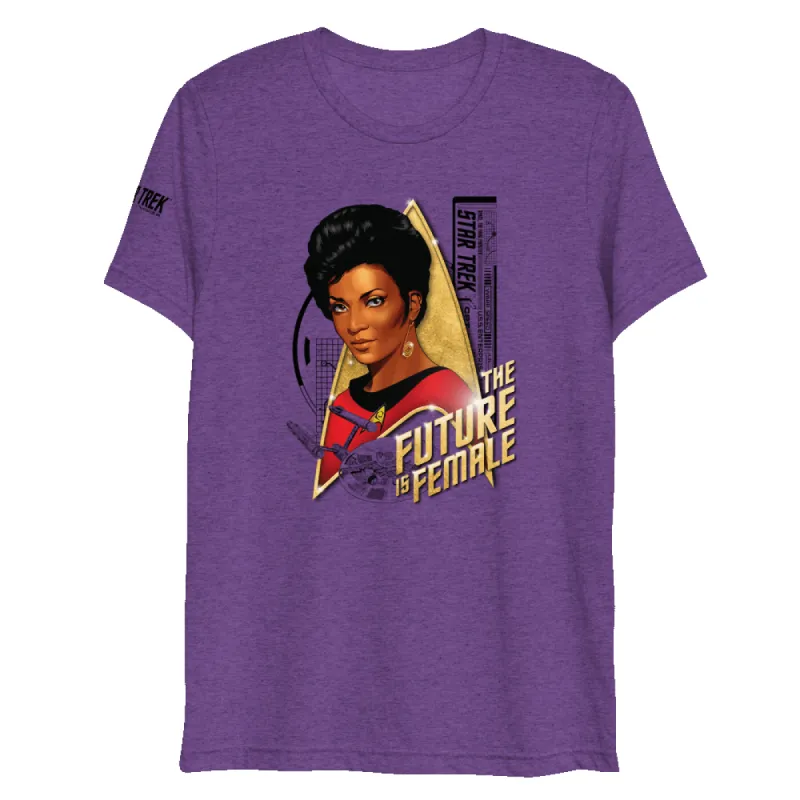 Star Trek: The Original Series Uhura The Future Is Female Unisex Tri-Blend T-Shirt sold by Paramount Shop