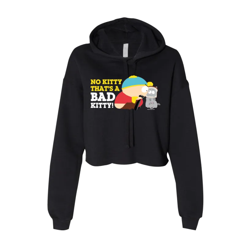 South Park Cartman Bad Kitty Women's Cropped Fleece Hooded Sweatshirt sold by Paramount Shop