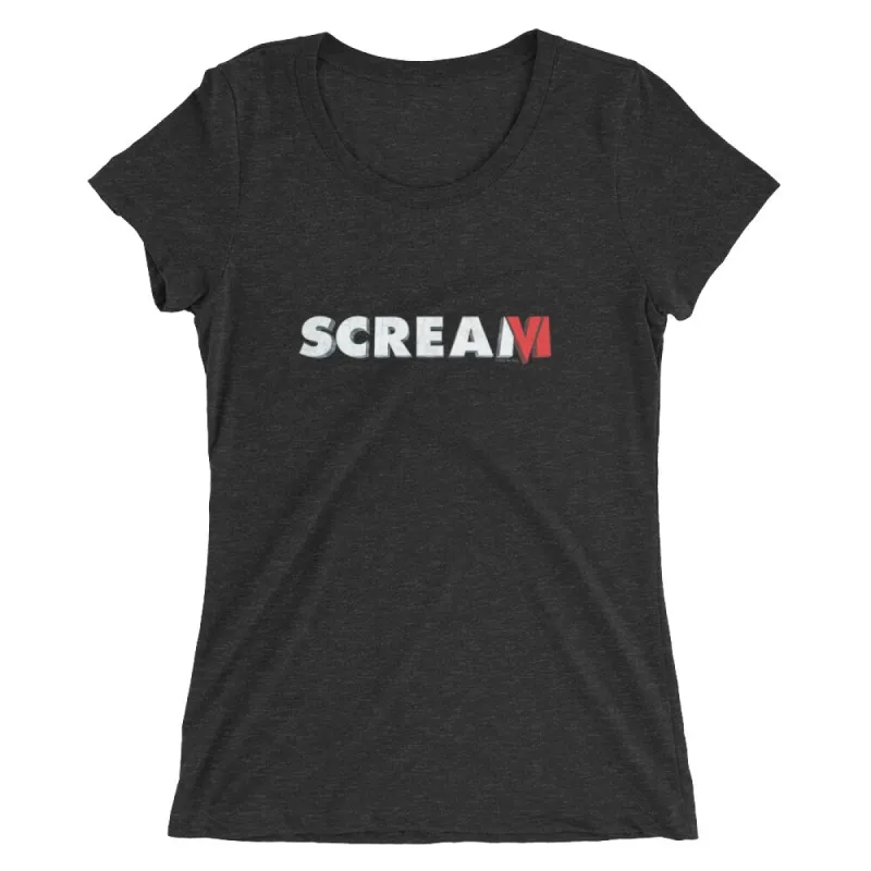 Scream VI Logo Women's Tri-Blend Short Sleeve T-Shirt sold by Paramount Shop