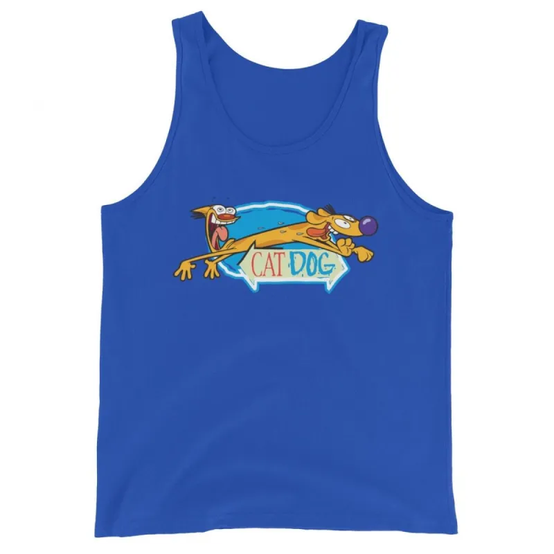 CatDog Crazy Eyes Adult Tank Top sold by Paramount Shop
