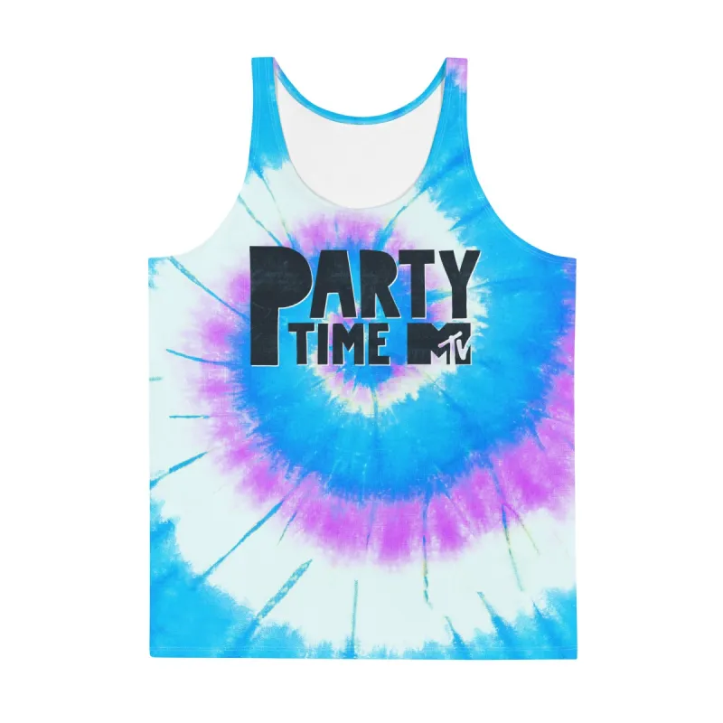 MTV Spring Break Party Time Tie-Dye Tank Top sold by Paramount Shop