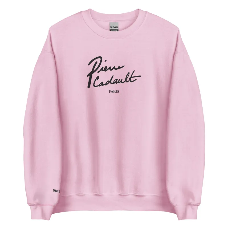 Emily in Paris Pierre Cadualt Embroidered Crewneck sold by Paramount Shop