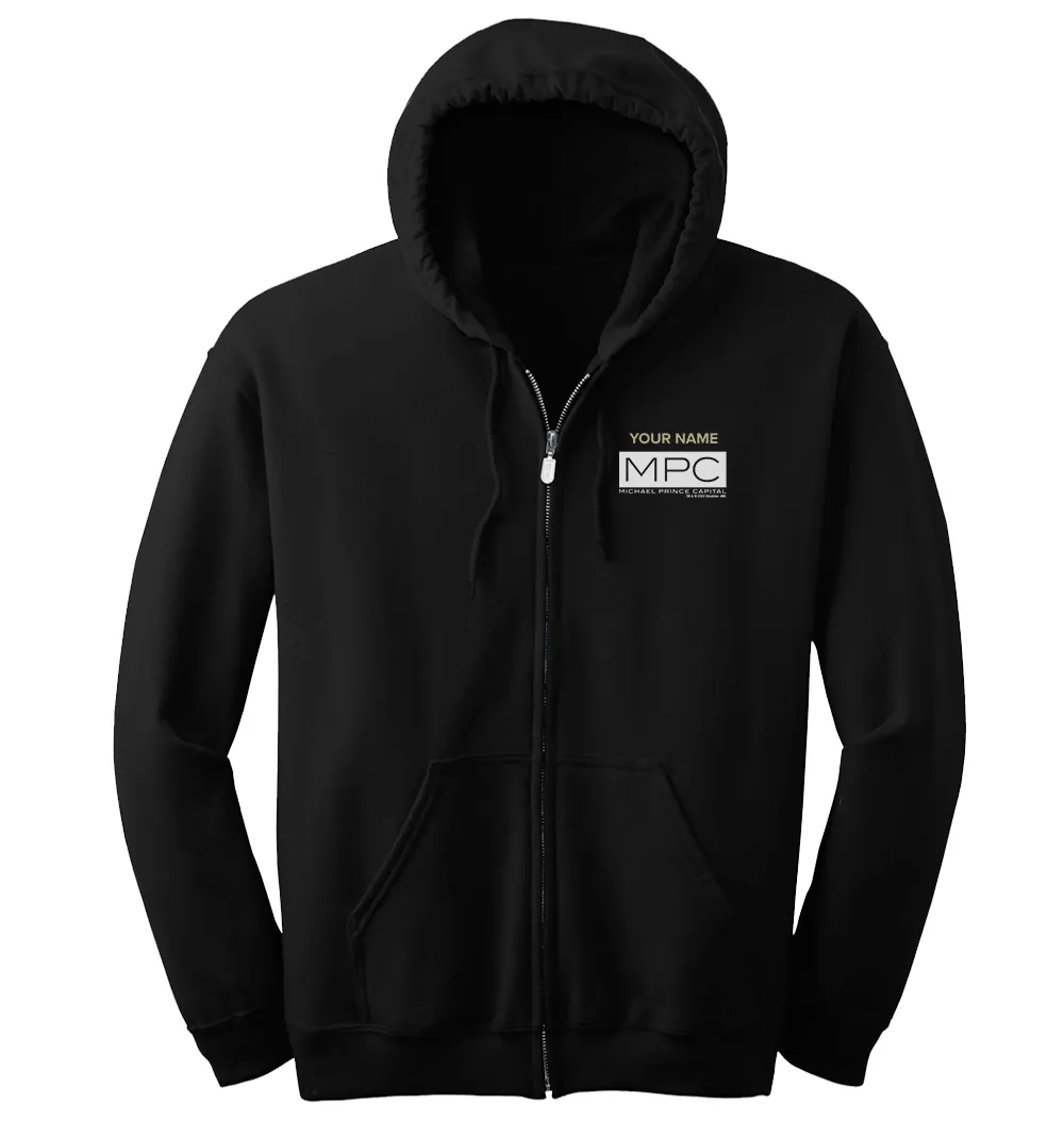 Billions Michael Prince Capital Personalized Fleece Zip-Up Hooded Sweatshirt sold by Paramount Shop
