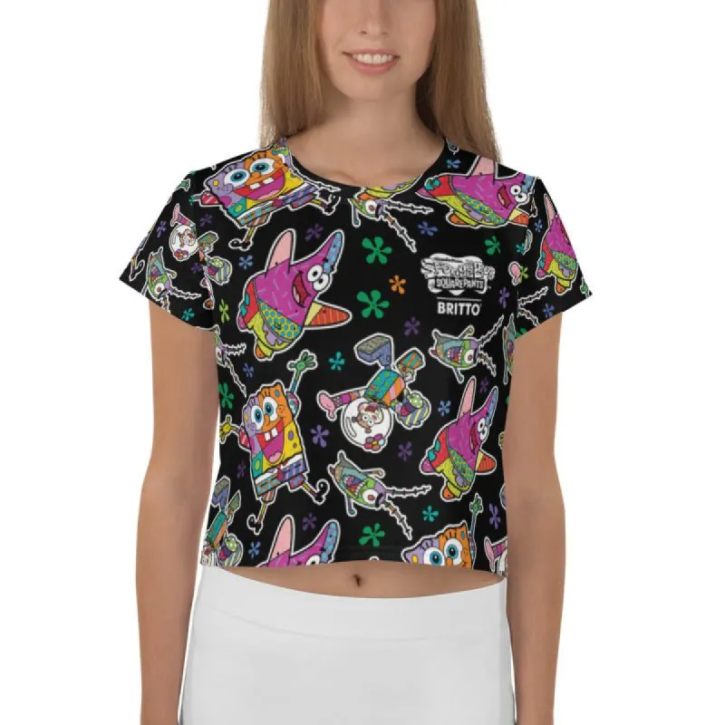 SpongeBob SquarePants Britto Crop Top T-Shirt sold by Paramount Shop
