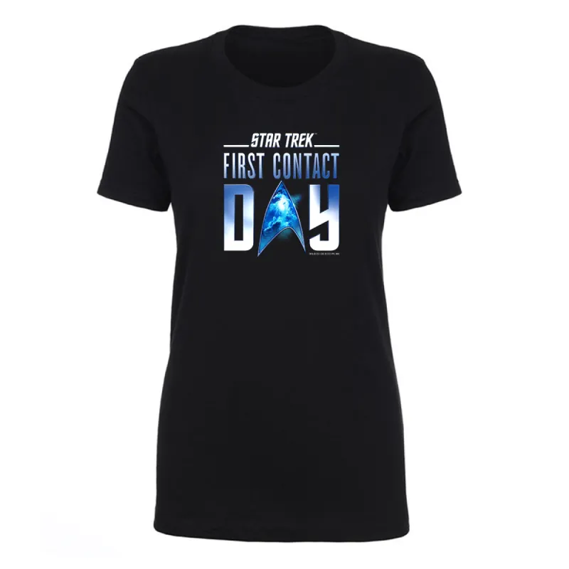 Star Trek: First Contact Day Nebula Logo Women's Short Sleeve T-Shirt sold by Paramount Shop