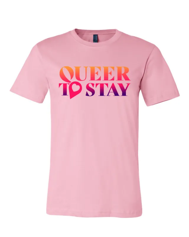 SHOWTIME Queer to Stay Adult Short Sleeve T-Shirt sold by Paramount Shop