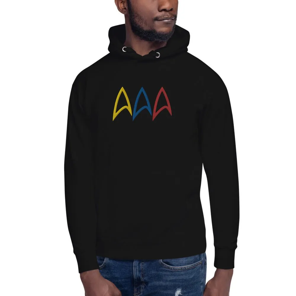 Star Trek Live Long Prosper Delta Embroidered Hoodie sold by Paramount Shop product image thumbnail 4