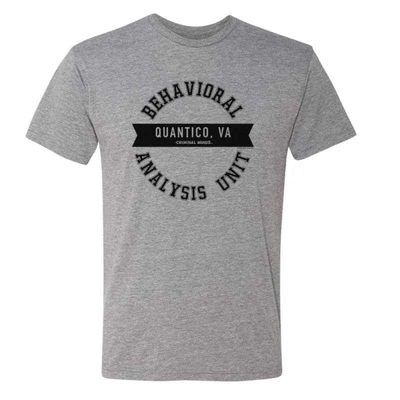 Criminal Minds Behavioral Analysis Unit Men's Tri-Blend Short Sleeve T-Shirt sold by Paramount Shop