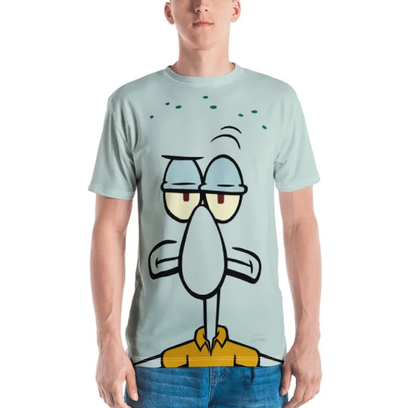 Squidward Big Face Short Sleeve T-Shirt sold by Paramount Shop