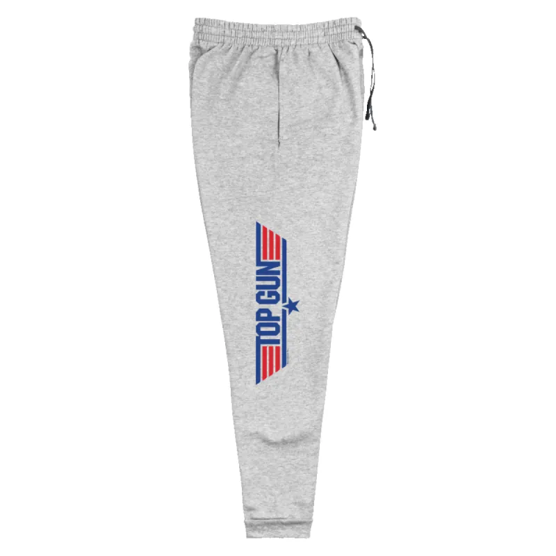 Top Gun Red & Blue Logo Adult Fleece Joggers sold by Paramount Shop