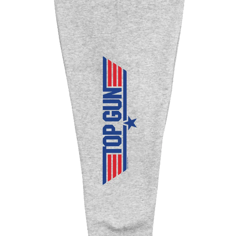 Top Gun Red & Blue Logo Adult Fleece Joggers sold by Paramount Shop product image thumbnail 2